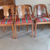 Gondola-style empire chairs