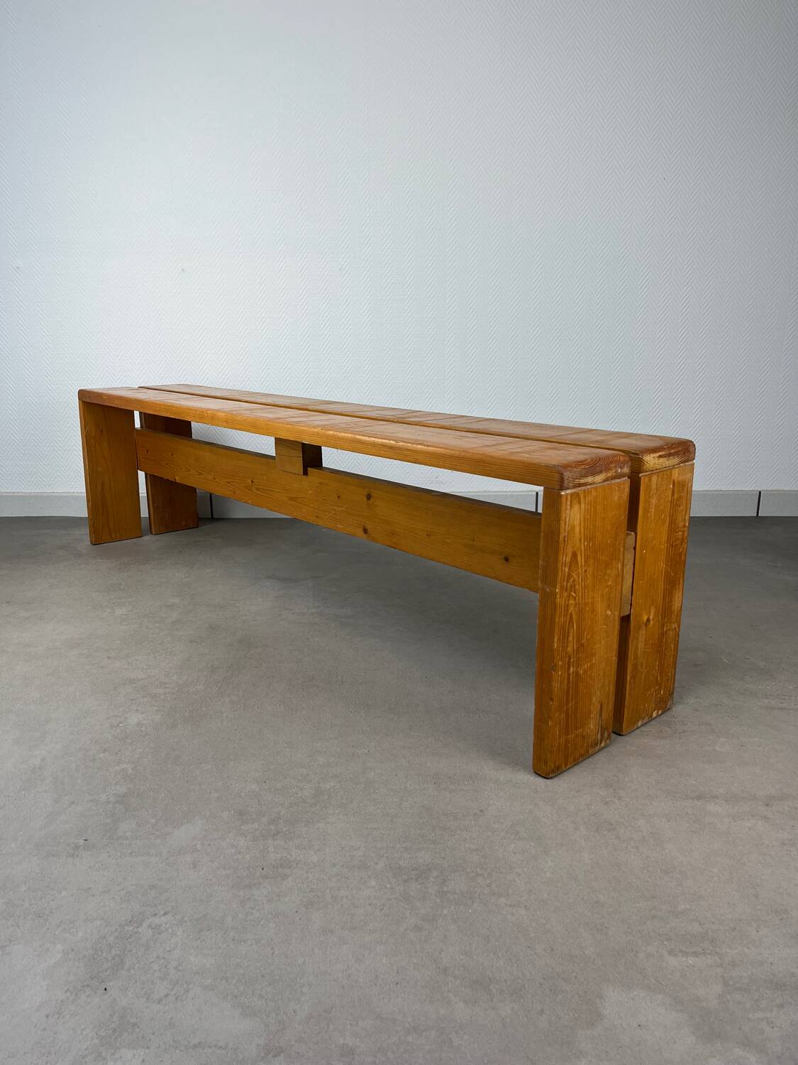 Charlotte Perriand bench for Les Arcs