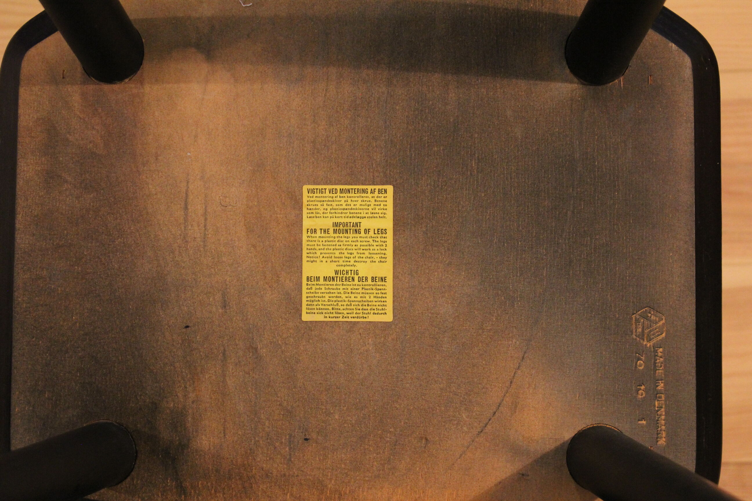 Vintage Scandinavian d77 of Folke Palsson chairs