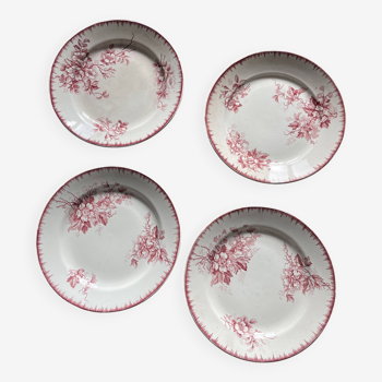 Set of 4 Maastricht earthenware dinner plates