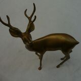 Deer, animal brass, vintage 70s