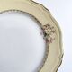 Round vintage plate L'Amandinoise model Paola cream and white flowers