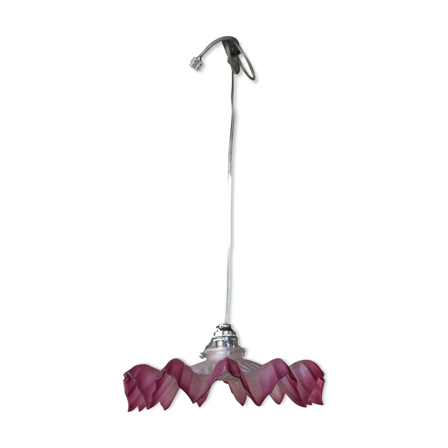 Hanging lamp, former rose lampshade