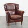 Sheepskin Leather Wingback Chair