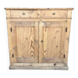 Antique raw wood sideboard