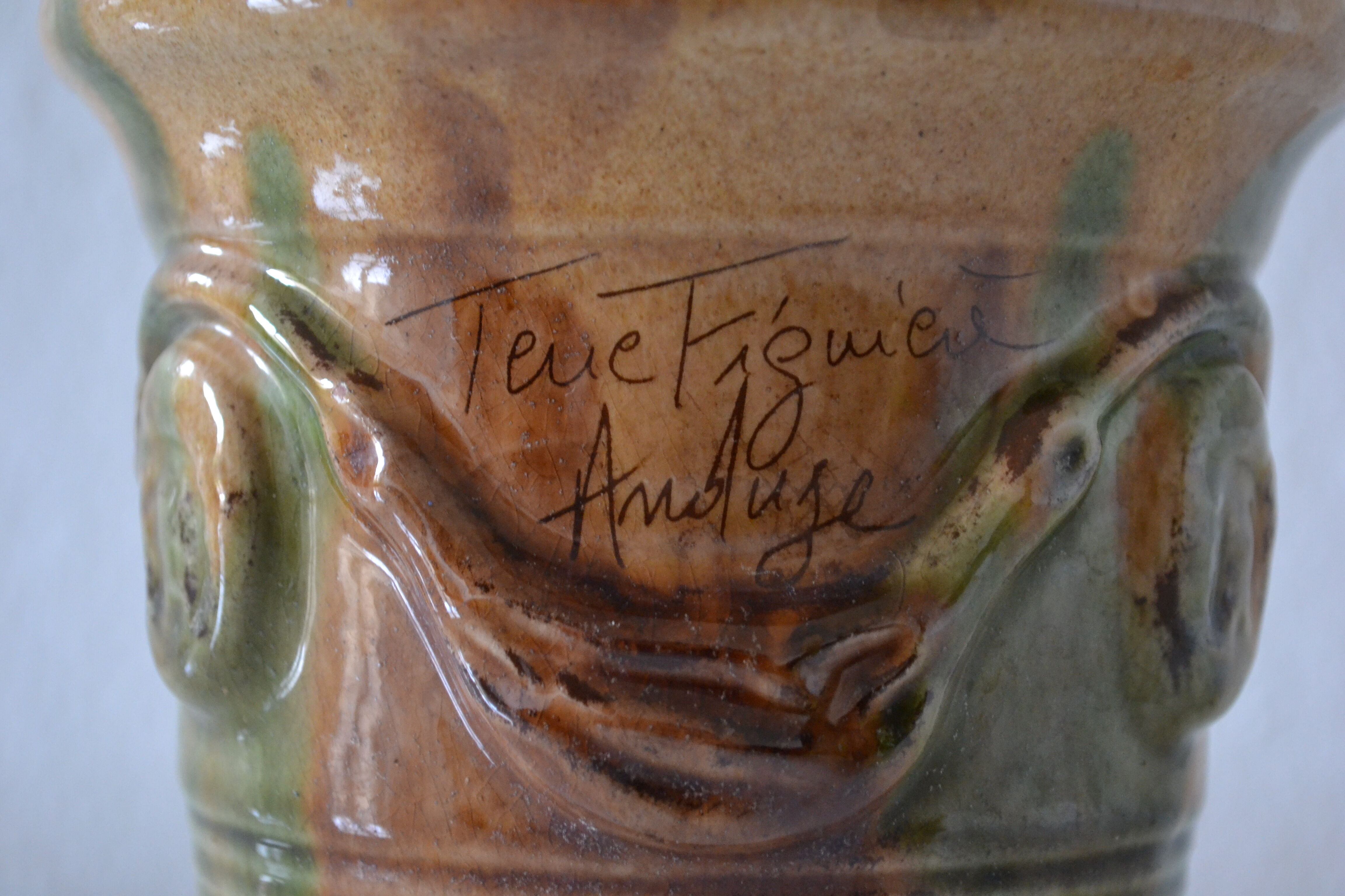 Vase terre figuière anduze terre cuite Selency