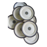 8 assiettes plates Sarreguemines U & C