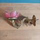 Wall lamp Lotus flower petal mother-of-pearl bronze base