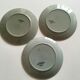 Celadon Sarreguemines earthenware dessert plates