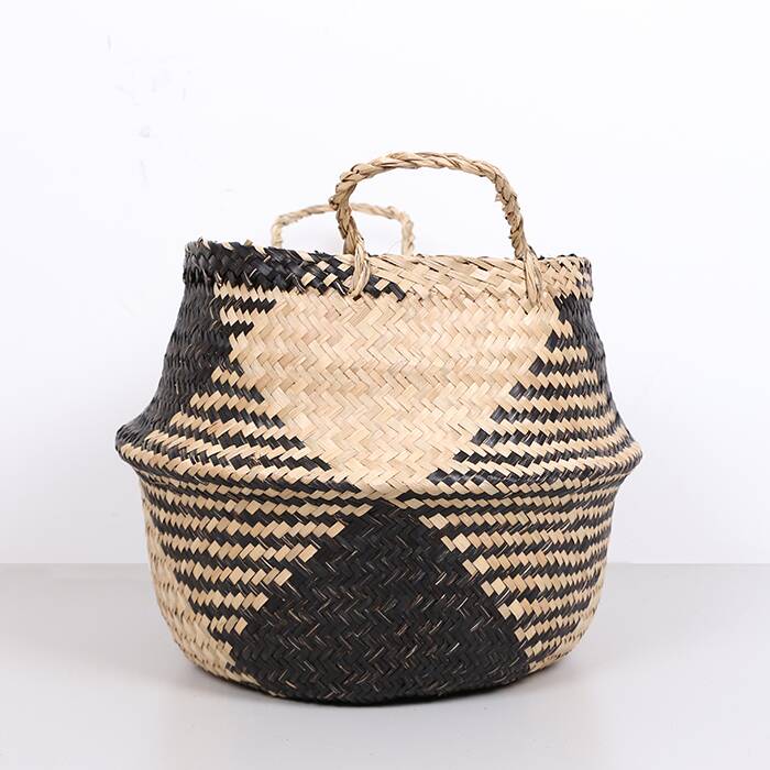 Collapsible Woven Storage Basket,Vegetable and Fruit Basket, Laundry Basket