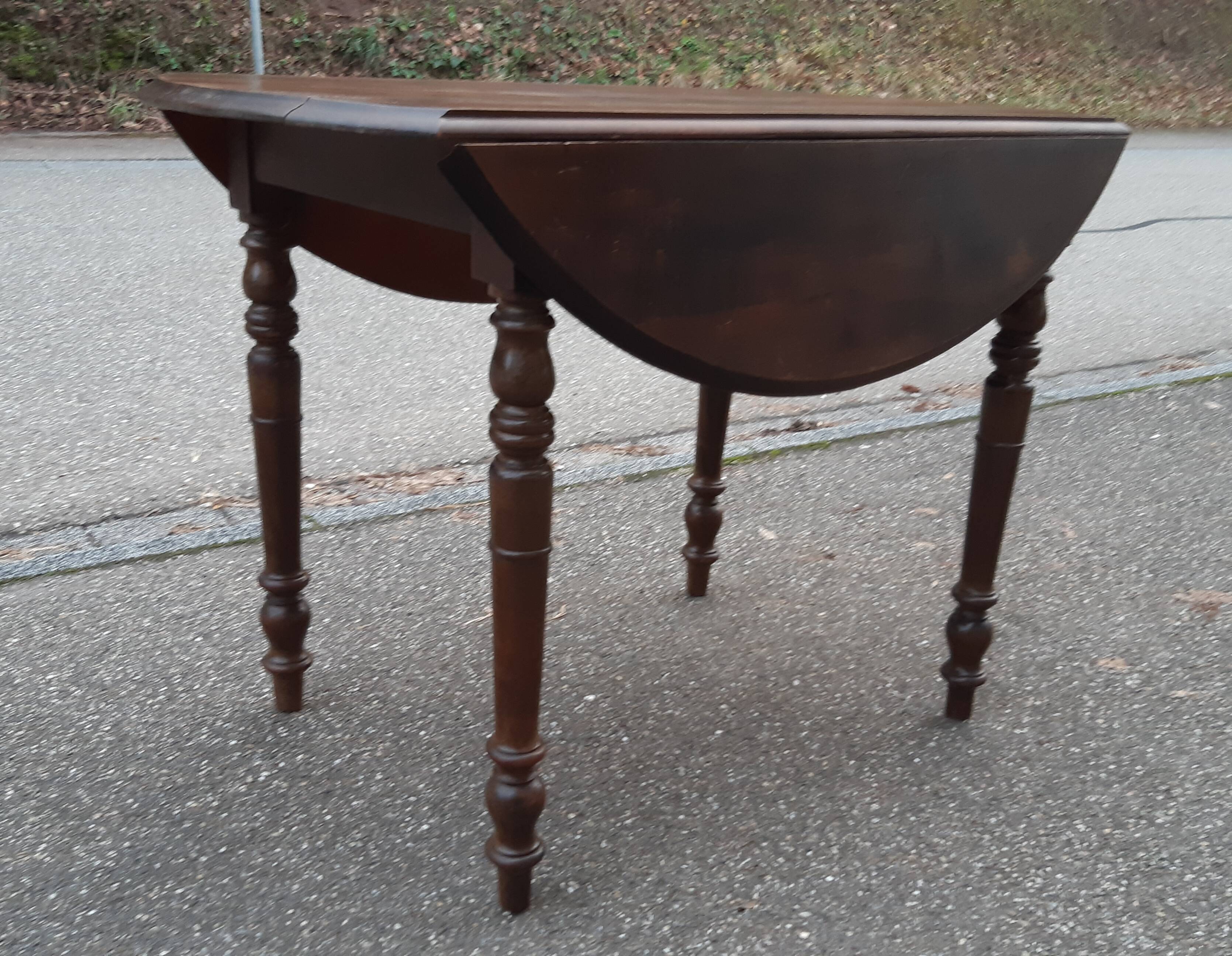 Table with fruit wood flaps, early 20th century