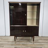1950s rosewood display cabinet