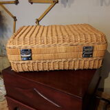 Wicker suitcase