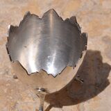 Eggcup tripod silver metal Crégut Paris