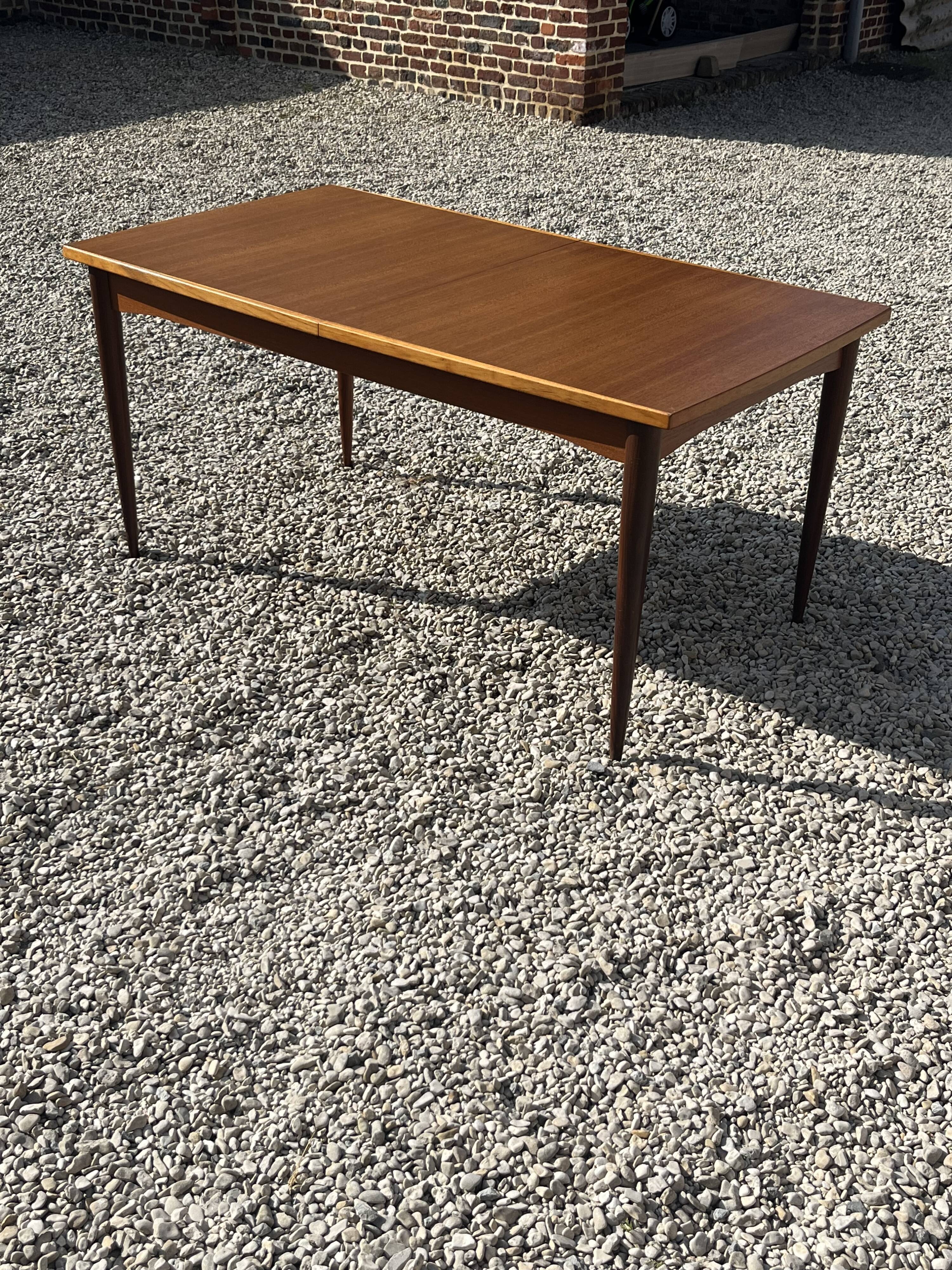 Scandinavian teak dining table