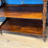 antique mahogany three-tiered étagère