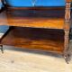antique mahogany three-tiered étagère