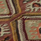 Anatolian handmade kilim rug 260 cm x 97 cm