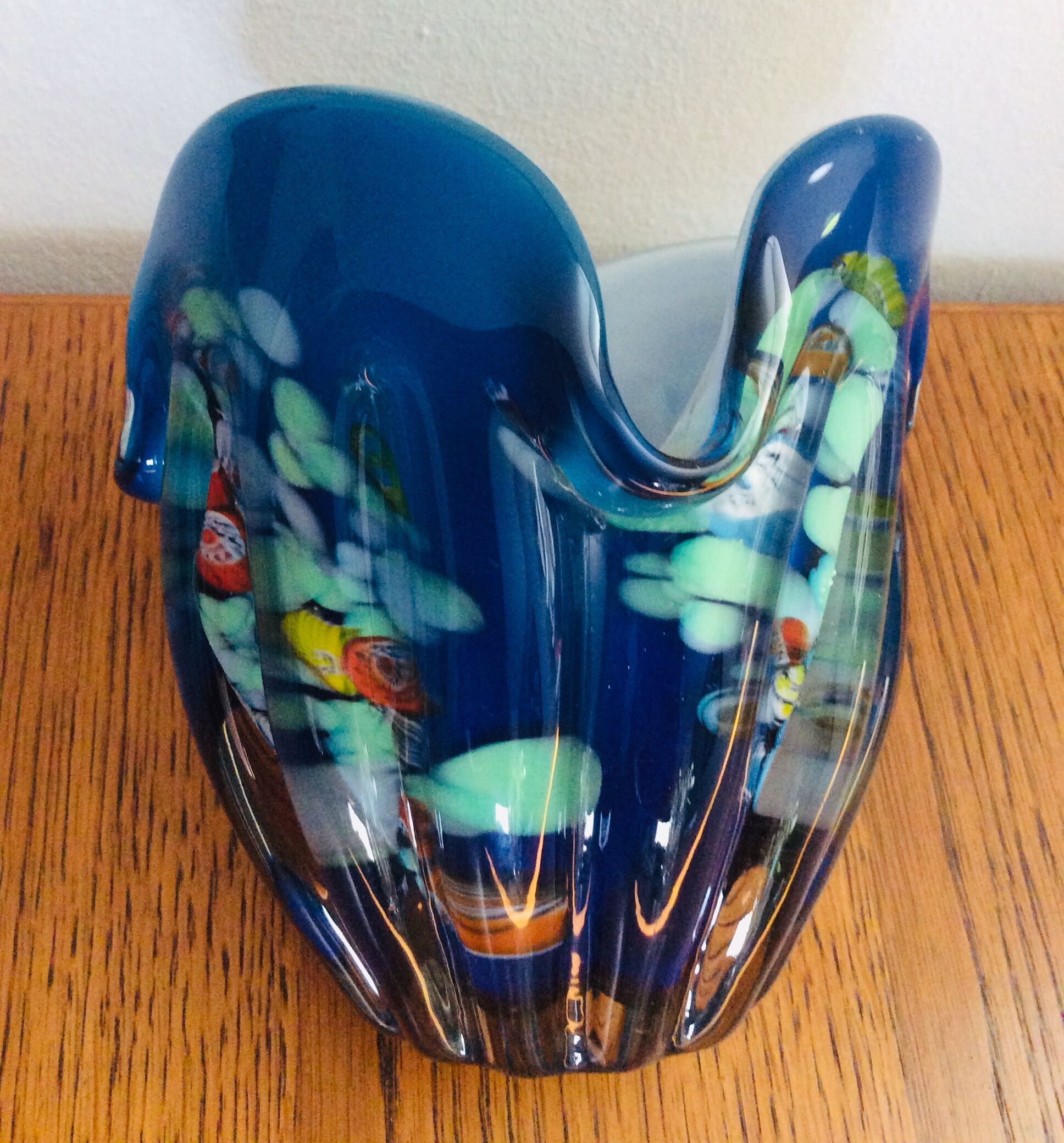 Murano handkerchief vase from the 70s