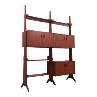 Vintage modular teak bookcase AV Arredamenti 1960s