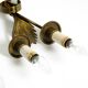 A pair of mid-century modern brass wall lamps by Vereinigte Werkstätten