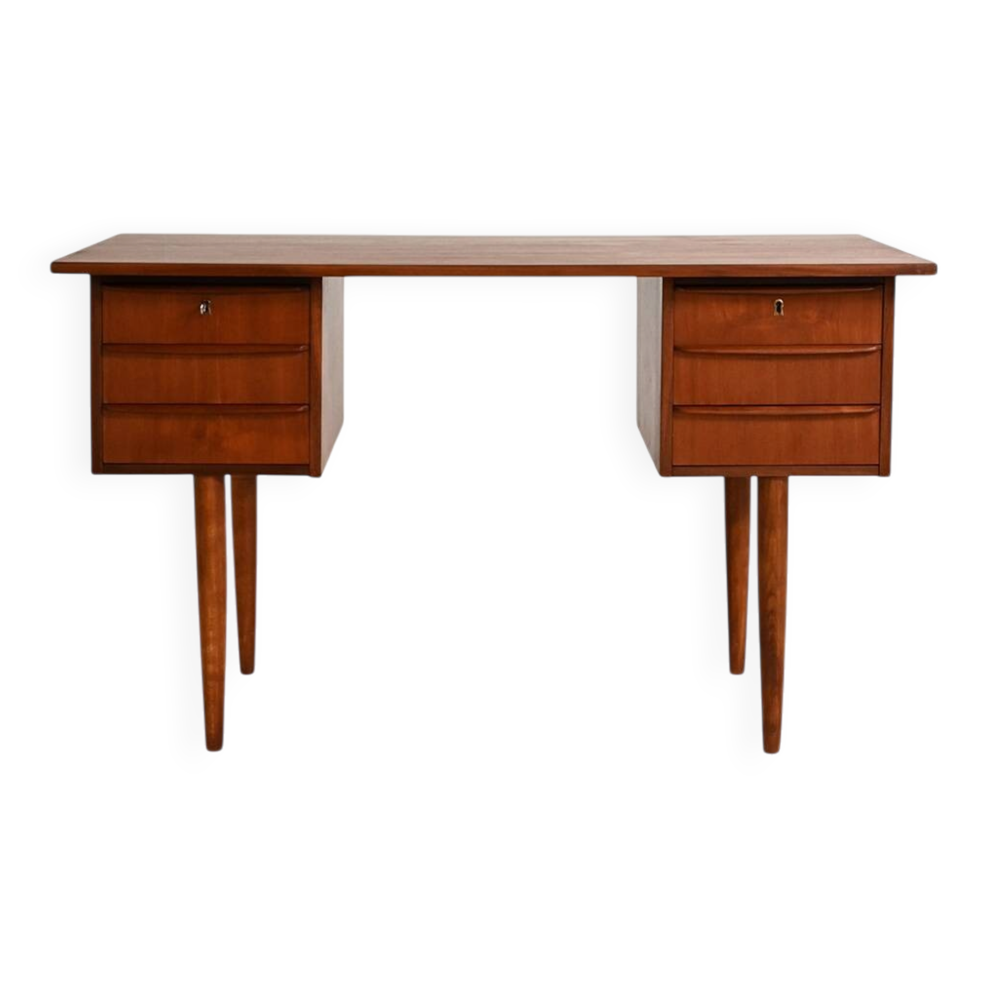 Scandinavian teak desk, 1960s