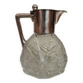 Pichet en cristal allemand et en argent sterling