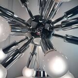 Sputnik space age 70s spherical suspension chandelier