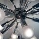 Lustre suspension sphérique Spoutnik space age 70s