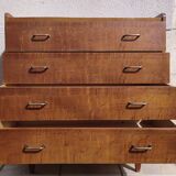 Designer wooden chest of drawers from the 60s