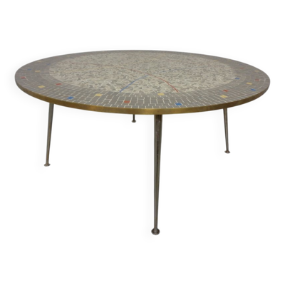 Large Ceramic Mosaic Coffee Table by Berthold Müller, Germany, 1950s