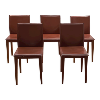 Set of 5 design chairs by Protis