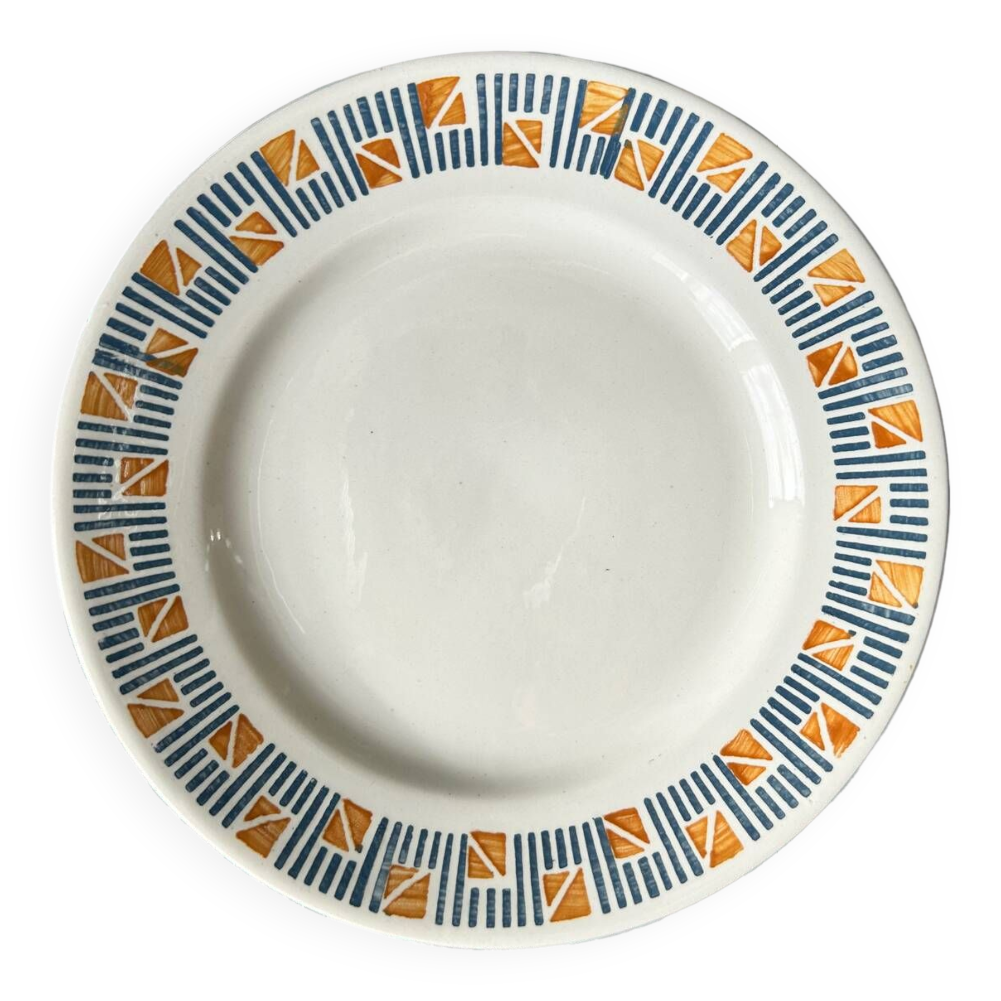 6 flat plates Dolly Faïencerie Nouvelle