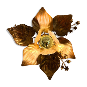 Applique fleur en métal