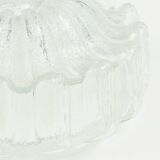 Large Mid Century Flower Shaped Glass Ceiling Light From Limburg, 1970s