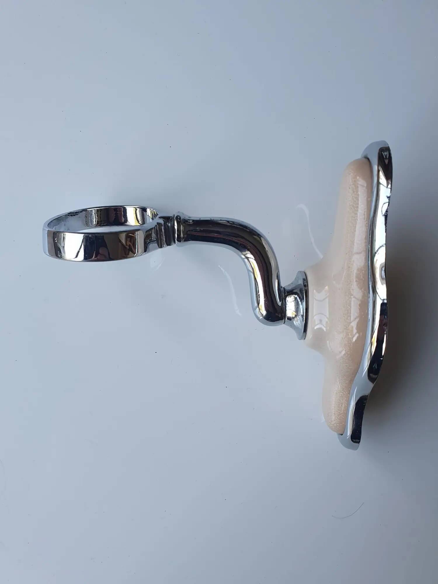 Vintage bathroom wall light and two towel rails set