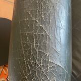 Green leather club chairs