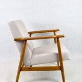 Chaise beige vintage, années 1970
