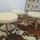 3 tabourets vintage années 50