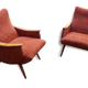 Chair 50s vintage Red