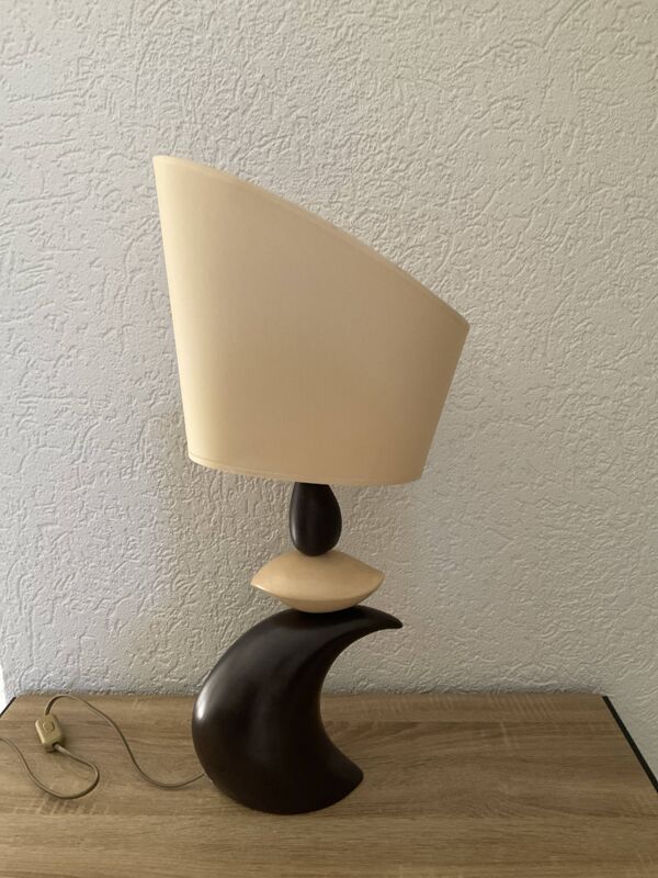 Lampe stylisée bateau sur la vague - Louis Drimmer -  année 70