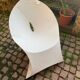 White ABS folding chair signed Flux Amsterdam circa 1980