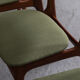 Set of 4 dining chairs by Schiønning & Elgaard with green seat