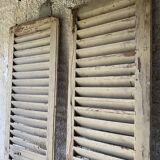 Pair of louvers - solid wood