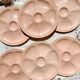 6 pink porcelain oyster plates from Digoin Sarreguemines