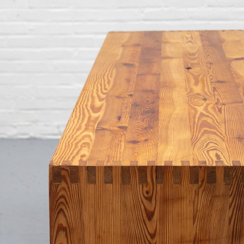 Pine dining table by Ate van Apeldoorn  1970s