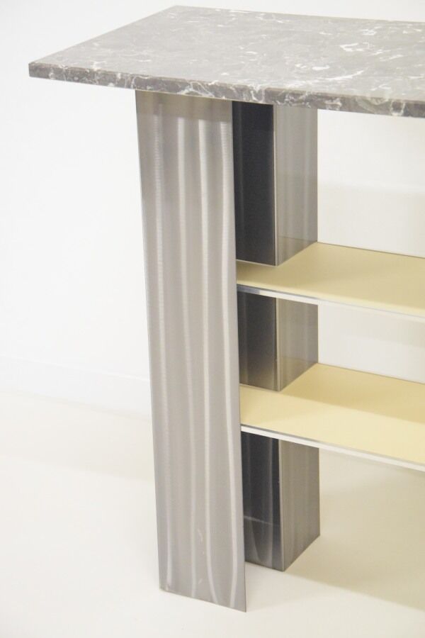 Entry table - console - 80s - Italian design - Modernist minimalist