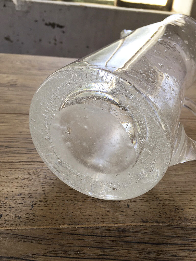 Biot glass carafe