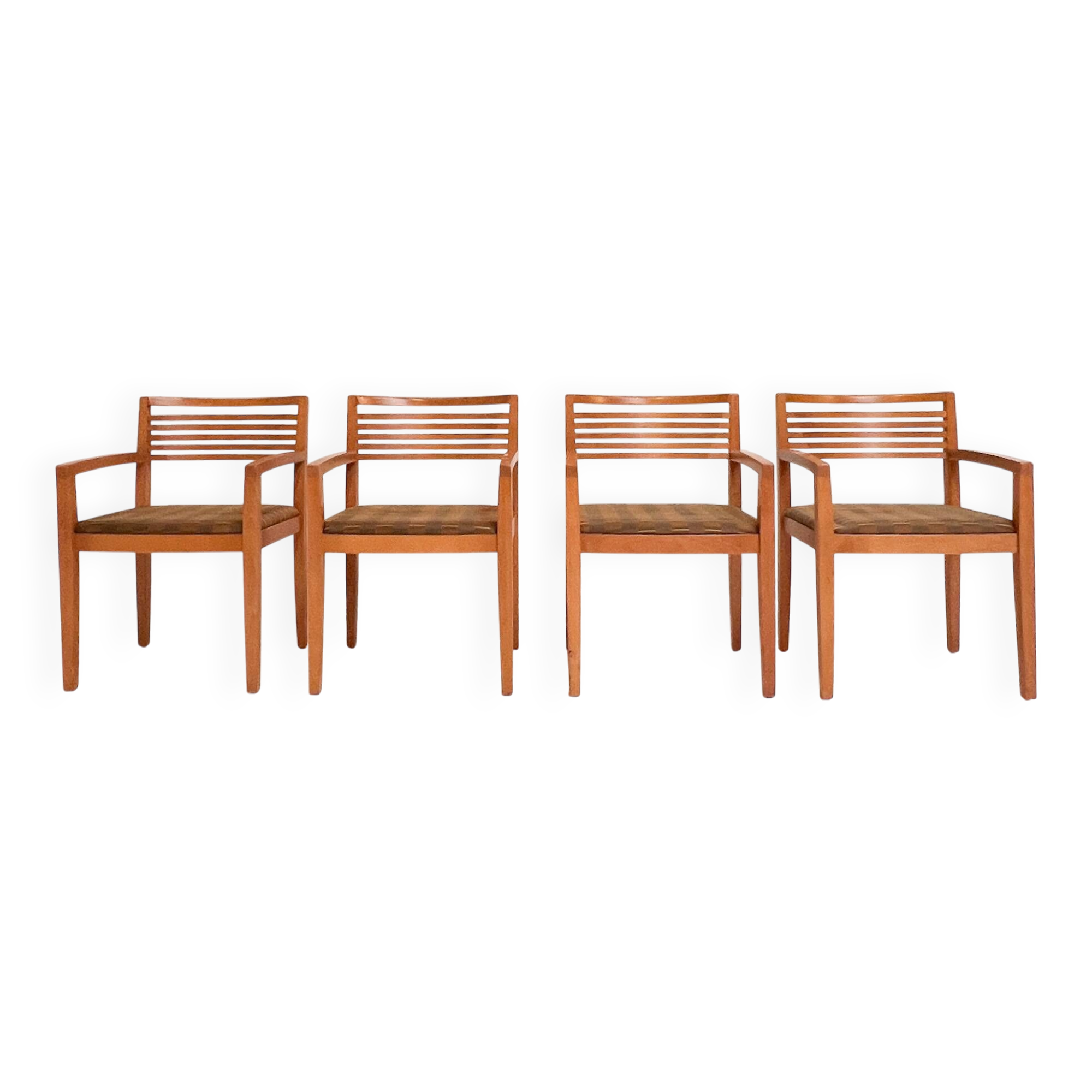 Set of 4 Riccio chairs by Ricchio for Knoll, 1980s