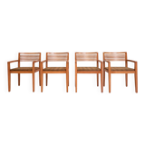 Set of 4 Riccio chairs by Ricchio for Knoll, 1980s